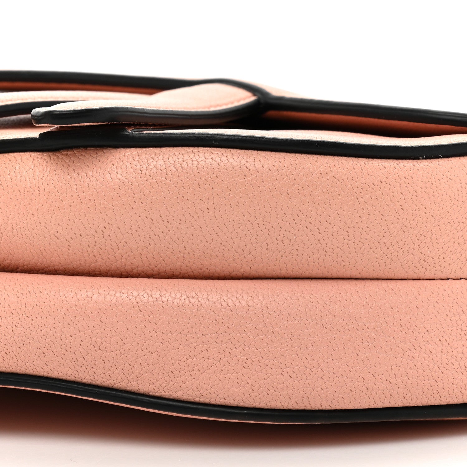 Christian Dior Grained Calfskin Mini Saddle Bag Pink 8 of 10