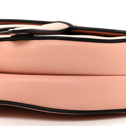 Christian Dior Grained Calfskin Mini Saddle Bag Pink 8 of 10