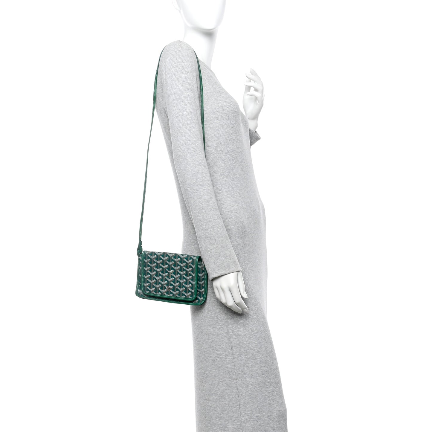 Goyardine Plumet Wallet Clutch Green