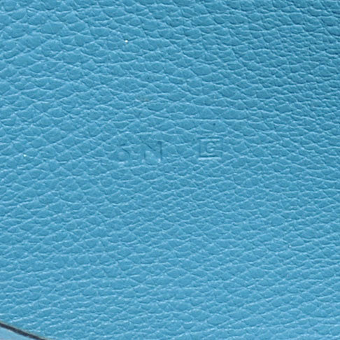 Taurillon Clemence Dogon Combined Wallet Blue Jean