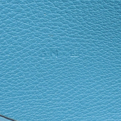 Hermes Taurillon Clemence Dogon Combined Wallet Blue Jean 7 of 7