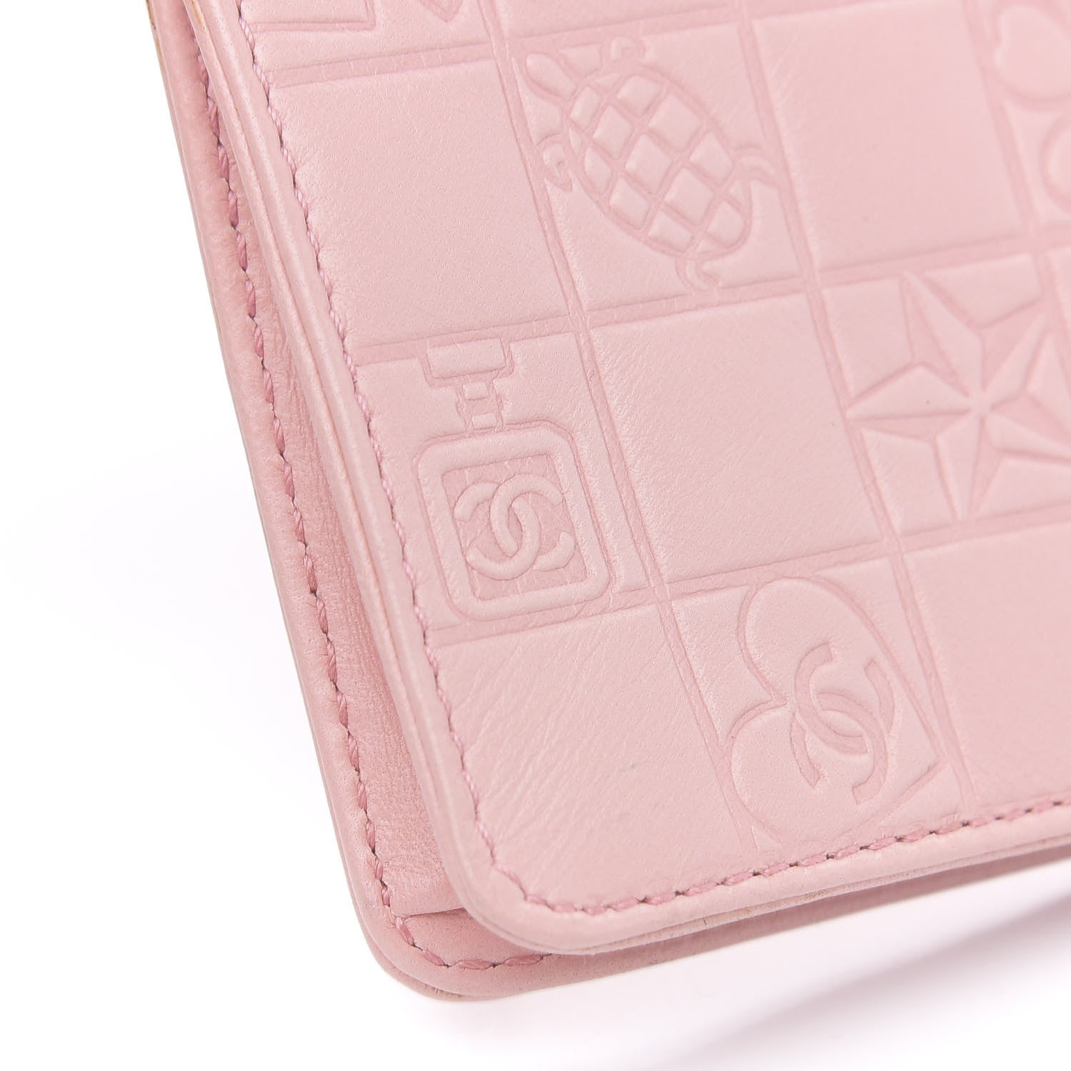 Chanel Lambskin Precious Symbols Pochette Pink 8 of 13