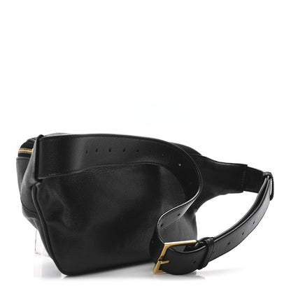 Saint Laurent Grain De Poudre Monogram Belt Bag Black 3 of 10