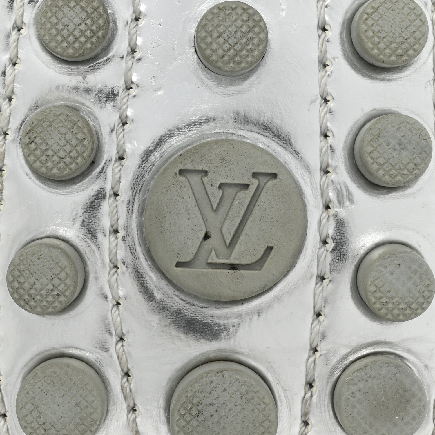 Louis Vuitton Patent Calfskin Monogram Gloria Loafers 38 Silver 7 of 19