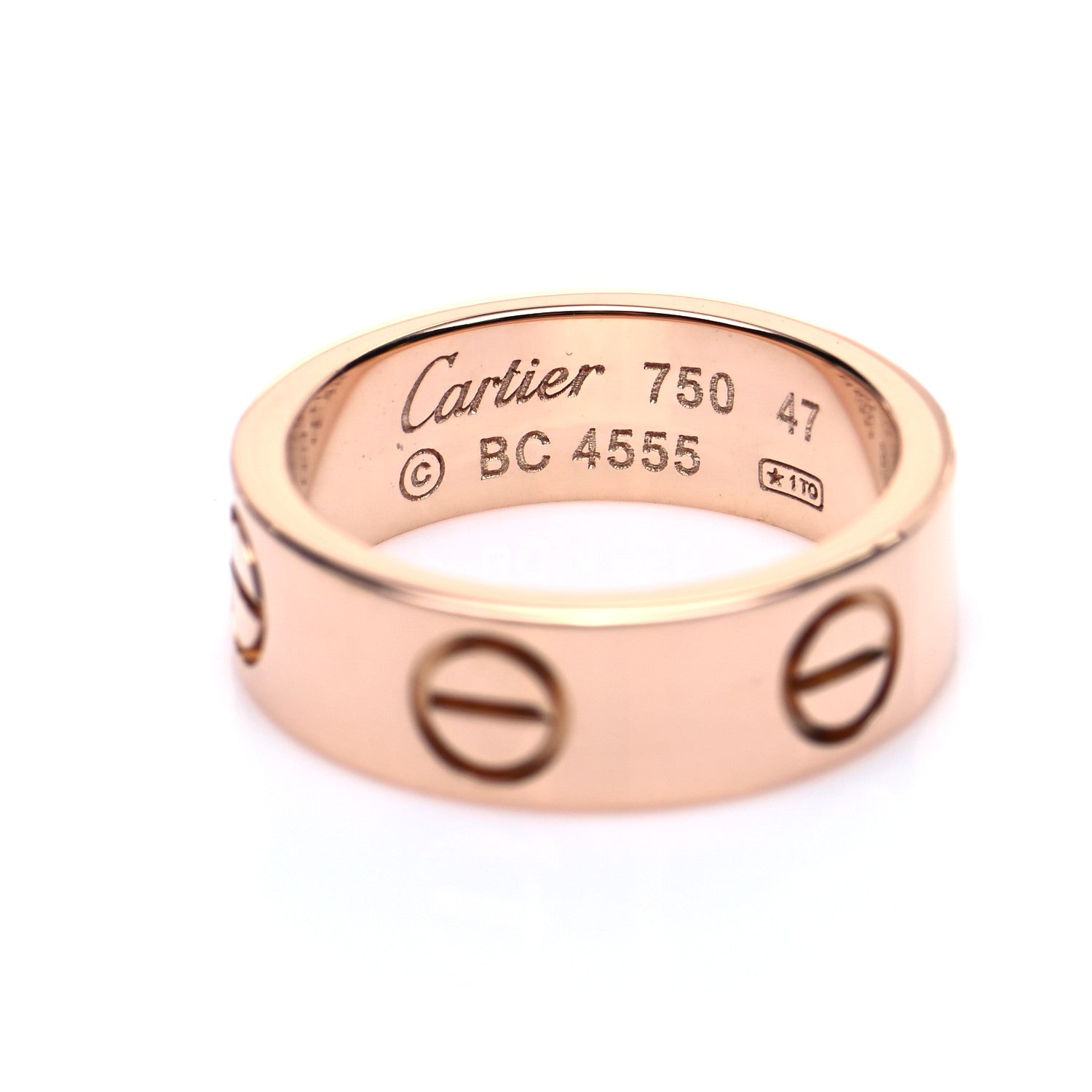 Cartier 18K Pink Gold 5.5mm LOVE Ring 47 4 4 of 4