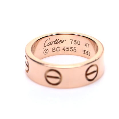 Cartier 18K Pink Gold 5.5mm LOVE Ring 47 4 4 of 4