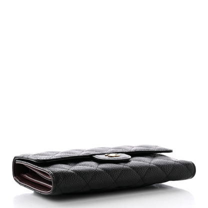 Chanel Caviar Quilted Large Flap Wallet Black 4 of 13