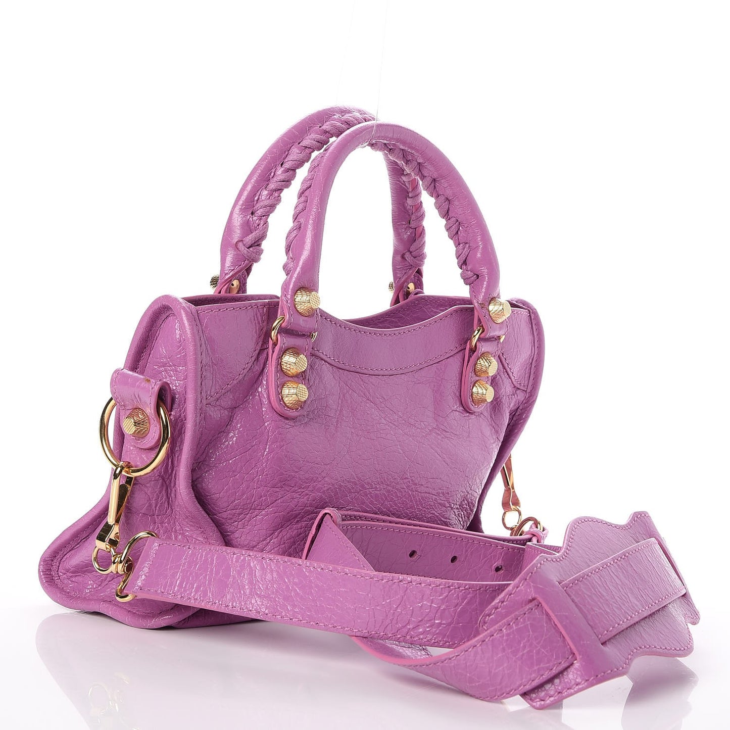 Agneau Giant 12 Gold Hardware Mini City Rose Berlingot