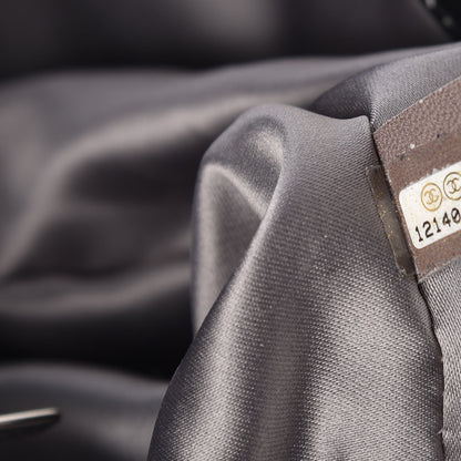 Chanel Vinyl Graphic Edge Flap Black 8 of 9