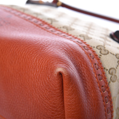 Gucci Monogram Laidback Crafty Dome Satchel Orange 9 of 12