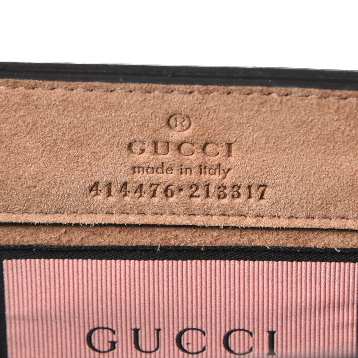 Gucci Calfskin GucciGhost Real Medium XL Tote Black Pink 6 of 7