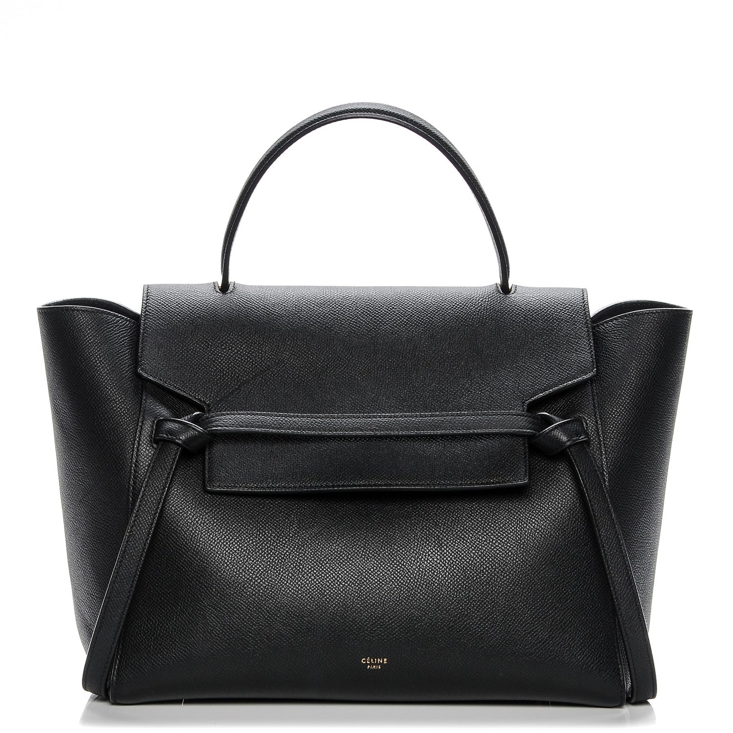 Baby Grained Calfskin Mini Belt Bag Black