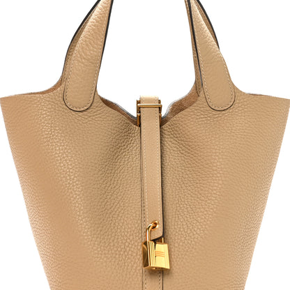 Hermes Taurillon Clemence Picotin Lock 18 PM Trench 8 of 13