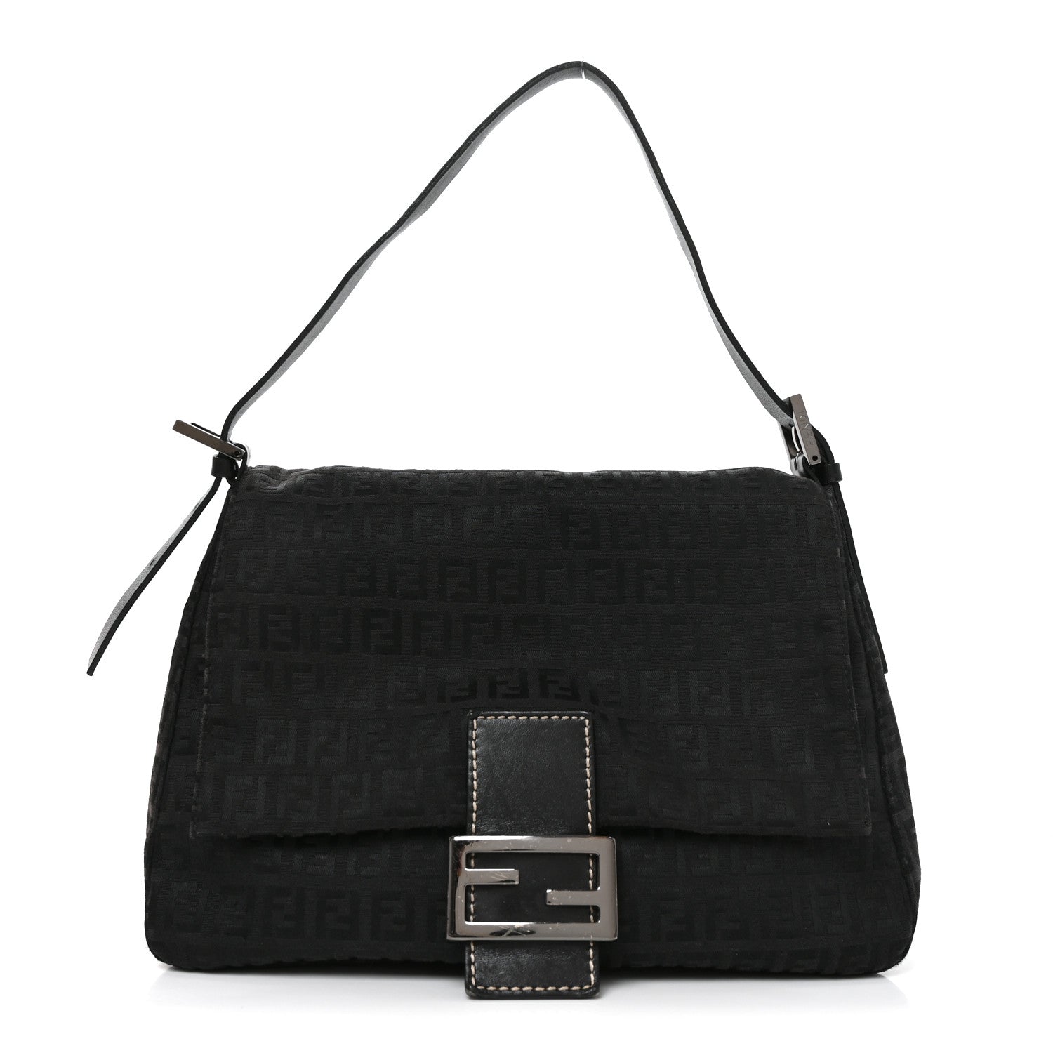 Fendi Zucchino Mama Baguette Black 1 of 10