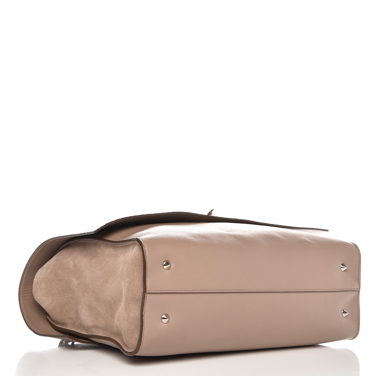 Givenchy Calfskin Crocodile Embossed Medium Shark Lock Satchel Sand 4 of 7