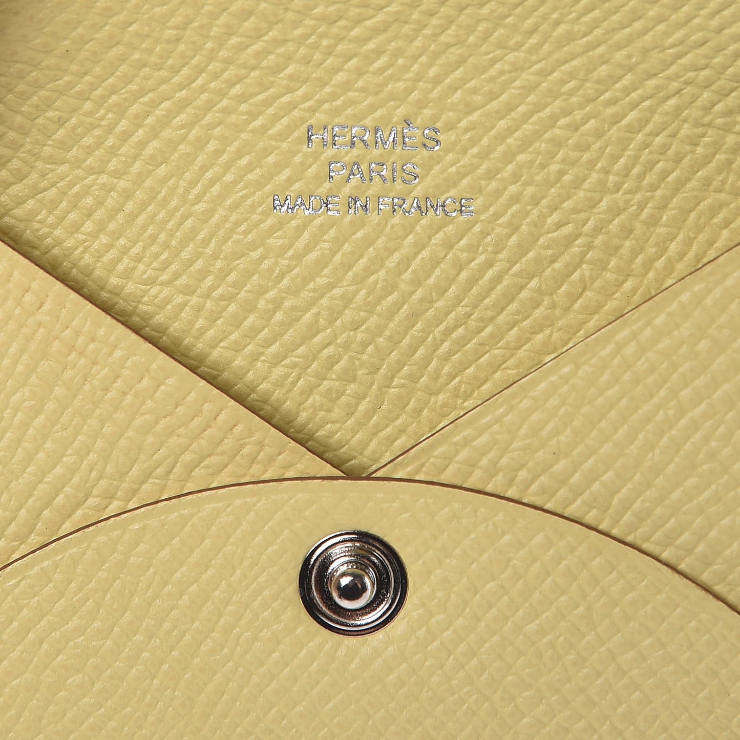 Epsom Calvi Card Case Jaune Poussin