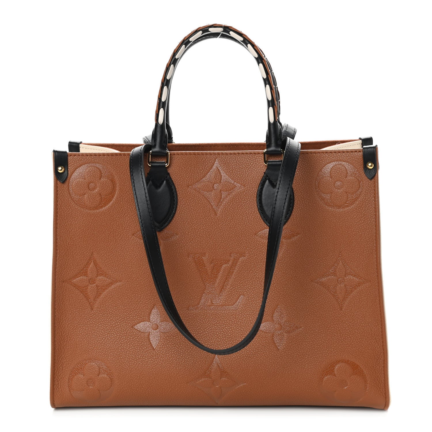 Louis Vuitton Empreinte Monogram Giant Wild At Heart Onthego MM Caramel 1 of 8