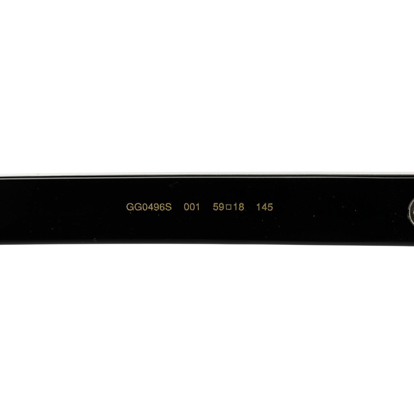 Acetate Geometric Sunglasses GG0496S Black