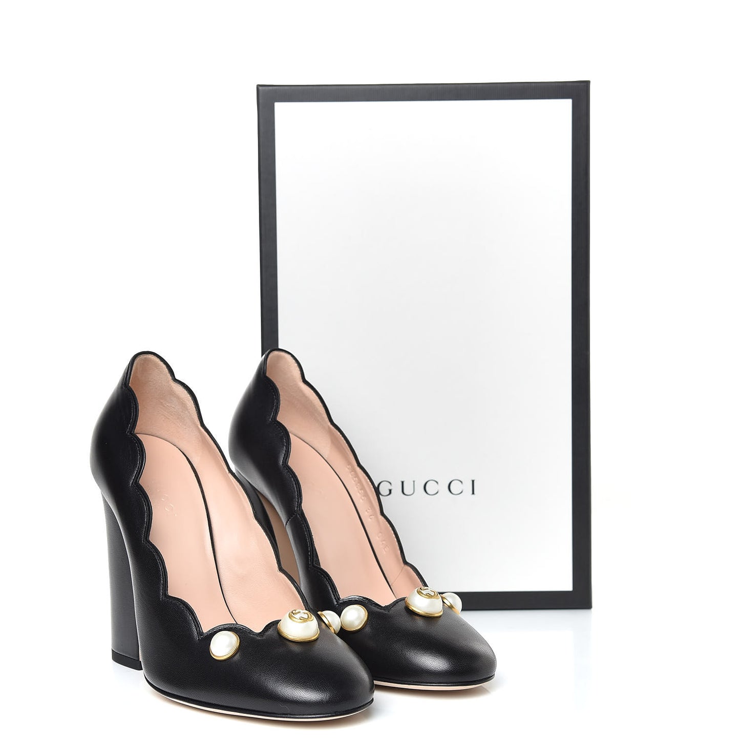 Malaga Kid Pearl Embellished Willow Loafer Pumps 36 Black