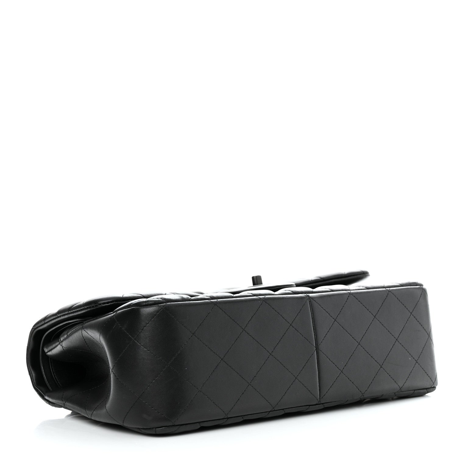 Chanel Lambskin Quilted Jumbo Double Flap So Black 4 of 11