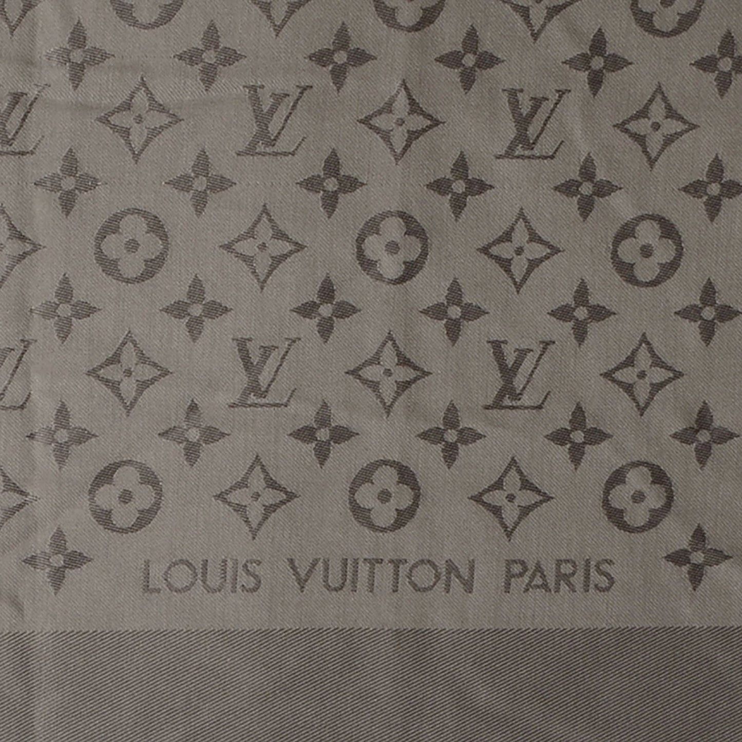 Silk Wool Monogram Shawl Verone