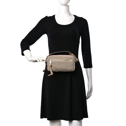Chloe Linen Woody Belt Bag Blush Beige 2 of 9