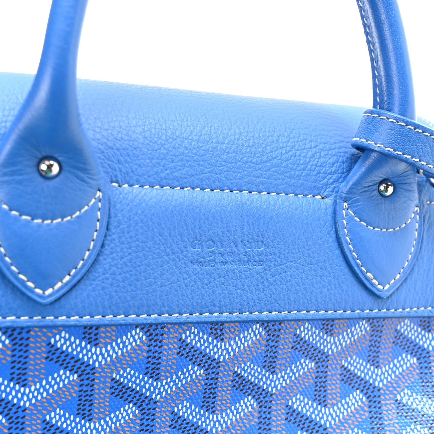 Goyardine Calfskin Mini Alpin Backpack Sky Blue