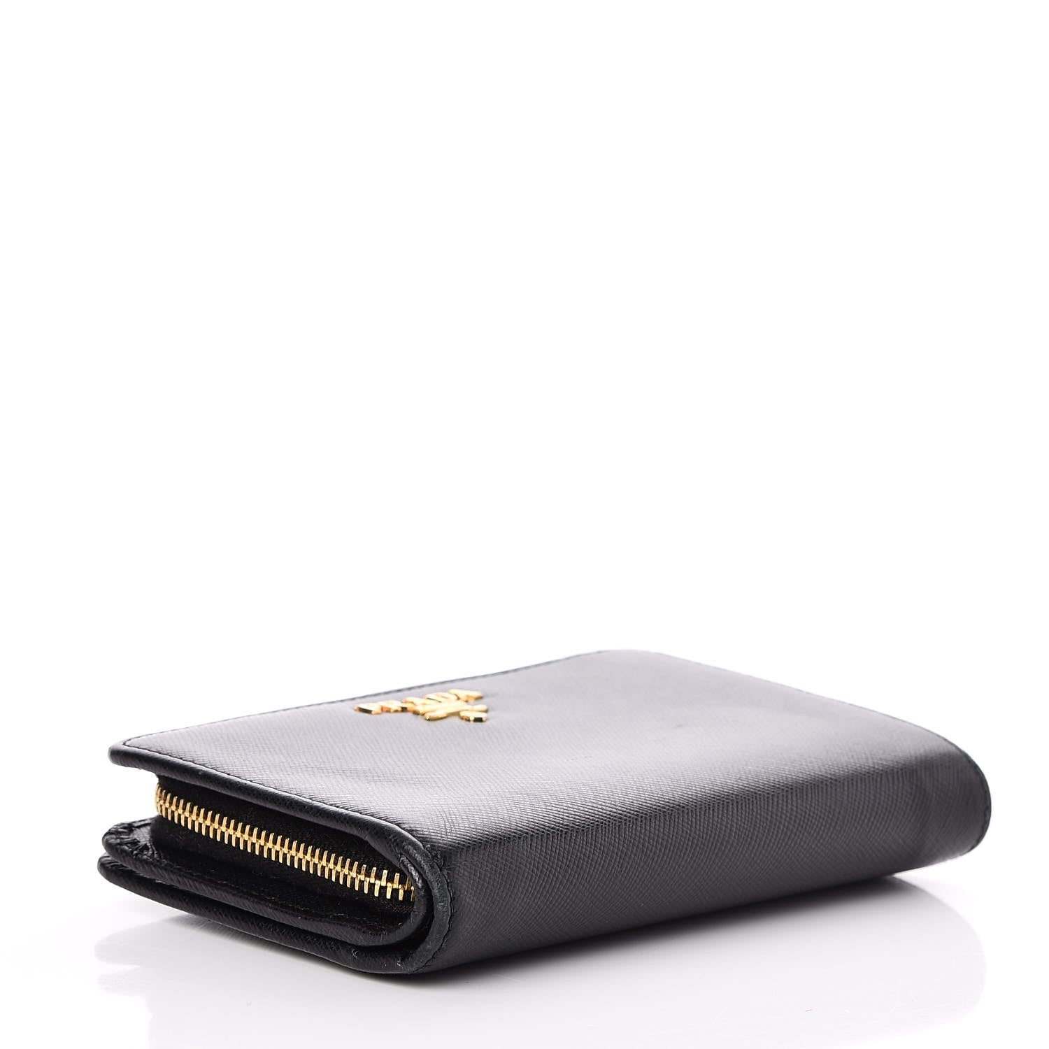 Prada Saffiano Compact Wallet Nero Black 4 of 8