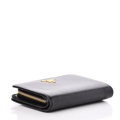 Prada Saffiano Compact Wallet Nero Black 4 of 8
