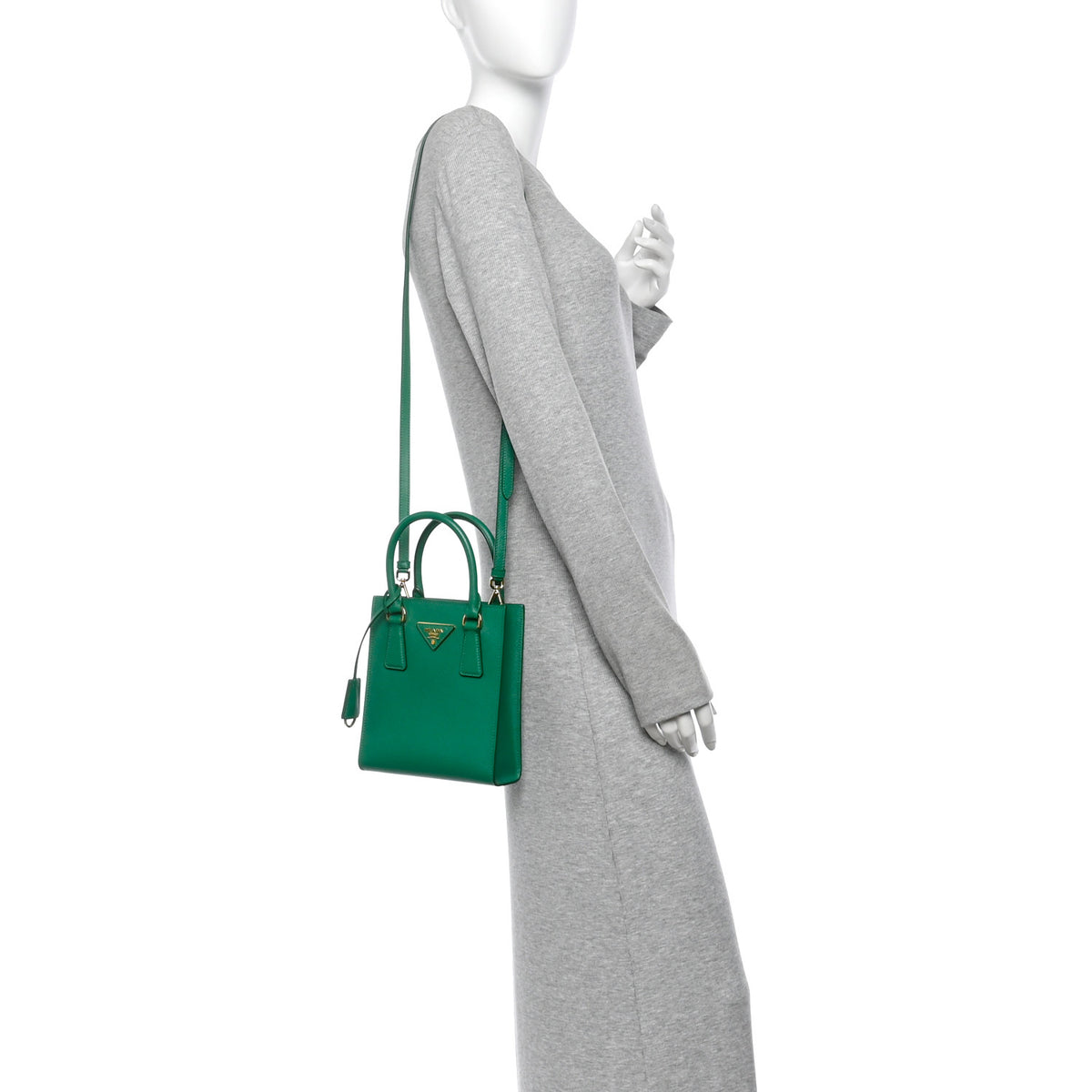 Saffiano Lux Metal Triangle Handbag Mango