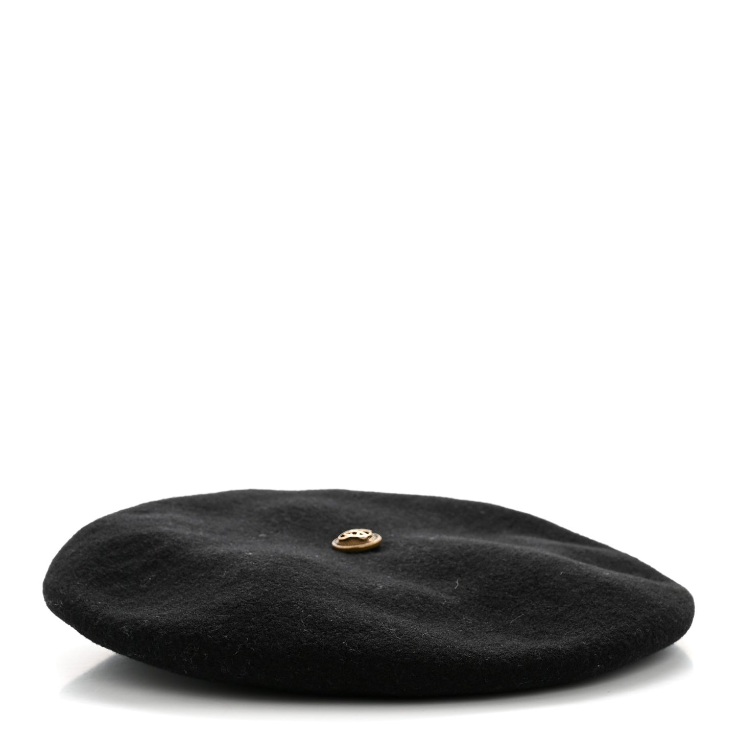 Wool LV Lovers Beret Black