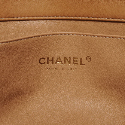 Chanel Lambskin Quilted Clutch Flap Beige 7 of 8