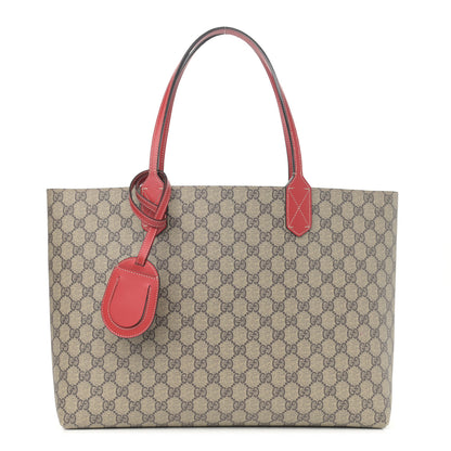 Gucci GG Supreme Medium Reversible Tote Beige Red 1 of 19
