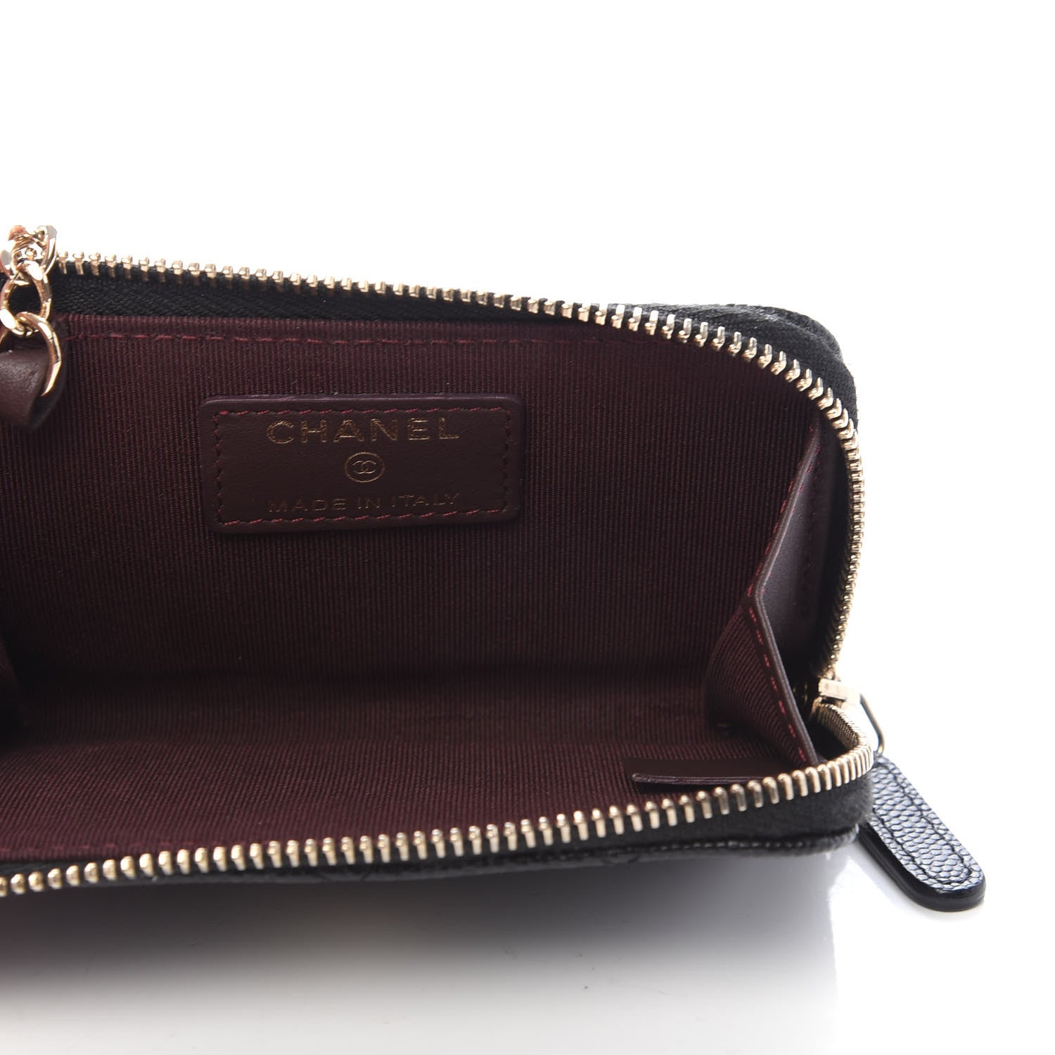 Chanel Caviar Quilted Key Holder Case Black 5 of 7