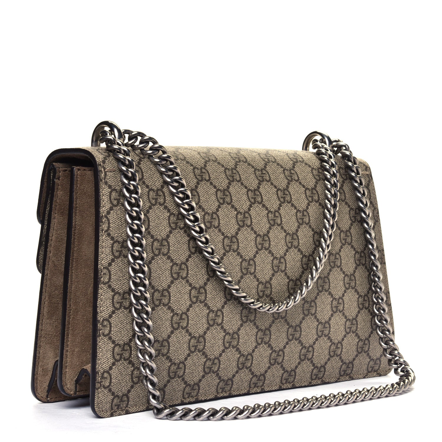 Gucci GG Supreme Monogram Small Dionysus Shoulder Bag Taupe 2 of 7