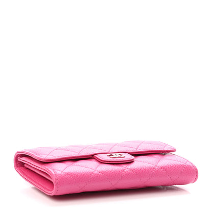 Chanel Caviar Quilted Small Flap Wallet Pink 3 of 4