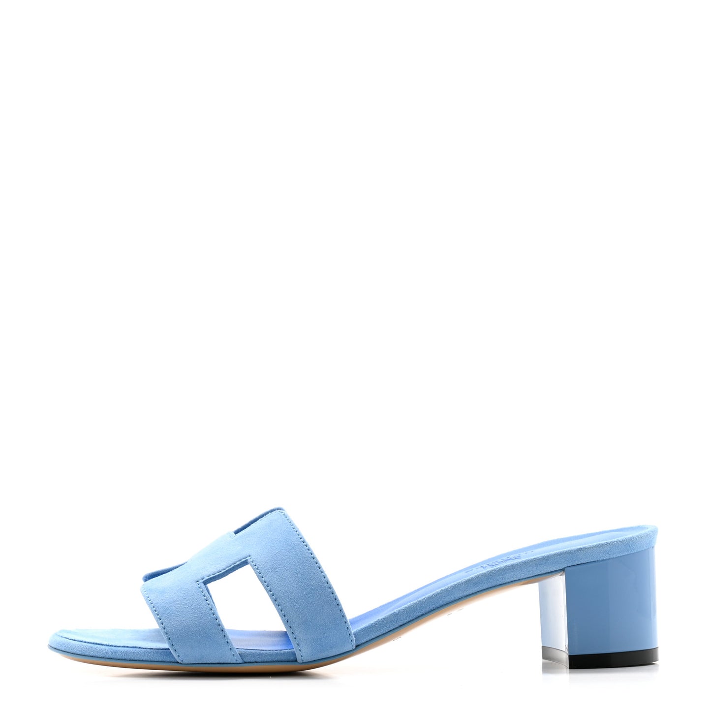 Suede Goatskin Oasis Sandals 38.5 Bleu Cameo