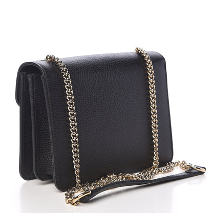 Gucci Dollar Calfskin Small Interlocking G Shoulder Bag Black 3 of 10