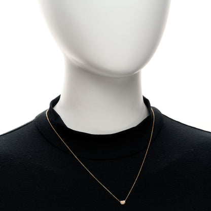 Tiffany 18K Rose Gold Diamond Elsa Peretti 6.5mm Bean Pendant Necklace 2 of 5