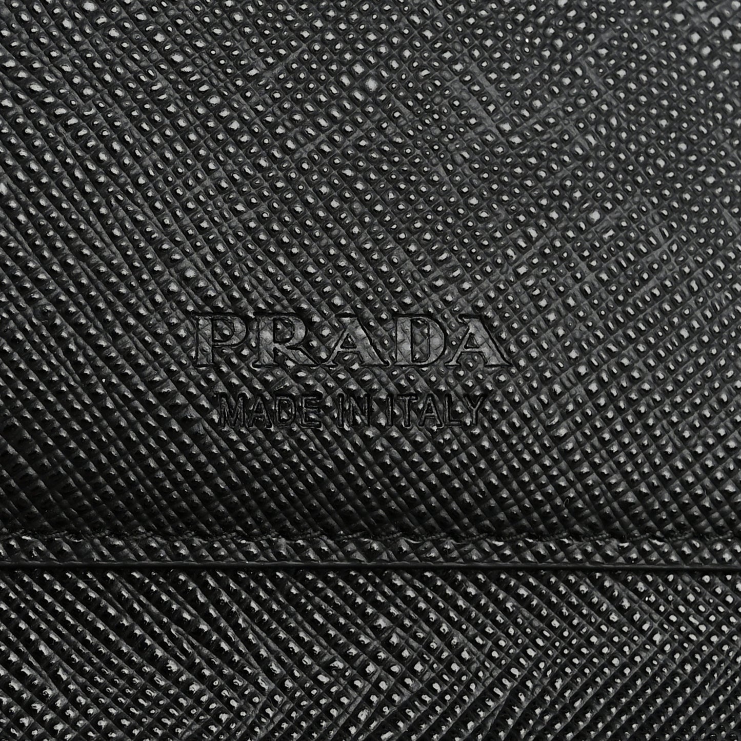 Saffiano Metal Coin Case Card Holder Black