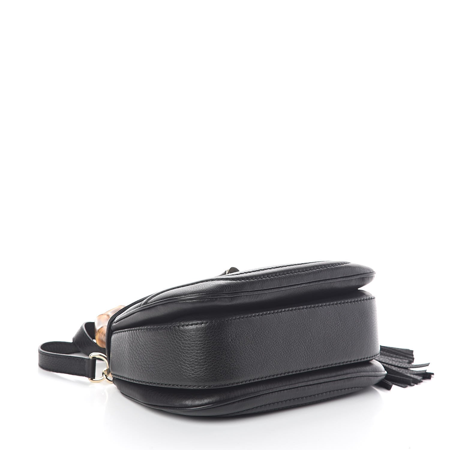 Gucci Calfskin Medium New Bamboo Top Handle Bag Black 4 of 9