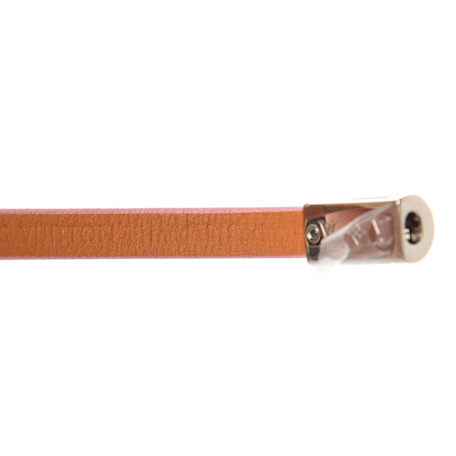 Louis Vuitton Calfskin Yummy LV Bracelet 17 Pink 5 of 8