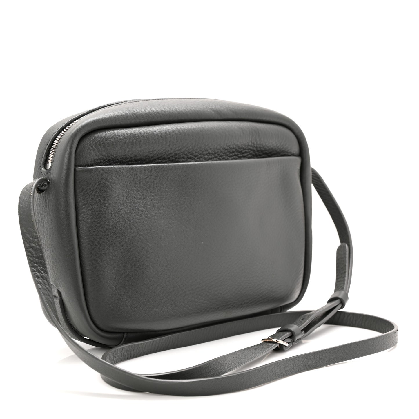 Calfskin Logo S Everyday Camera Bag Gris Fossile