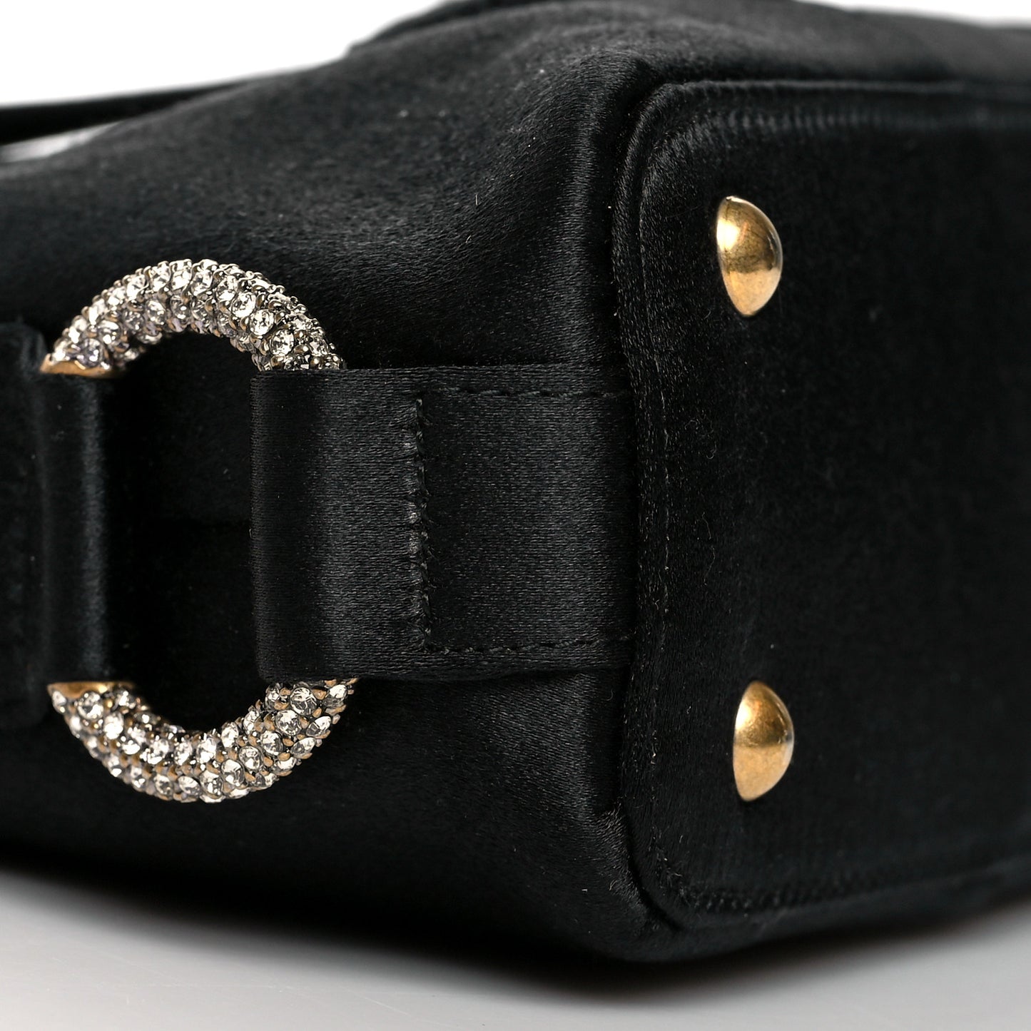 Satin Crystal Mini Muse Black