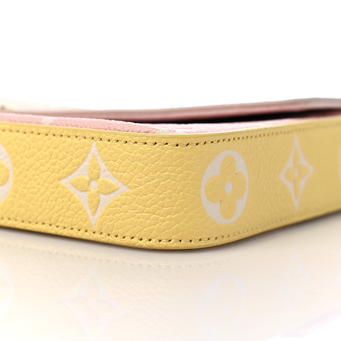 Empreinte Spring in the City Felicie Pochette Chain Wallet Pink Beige Yellow