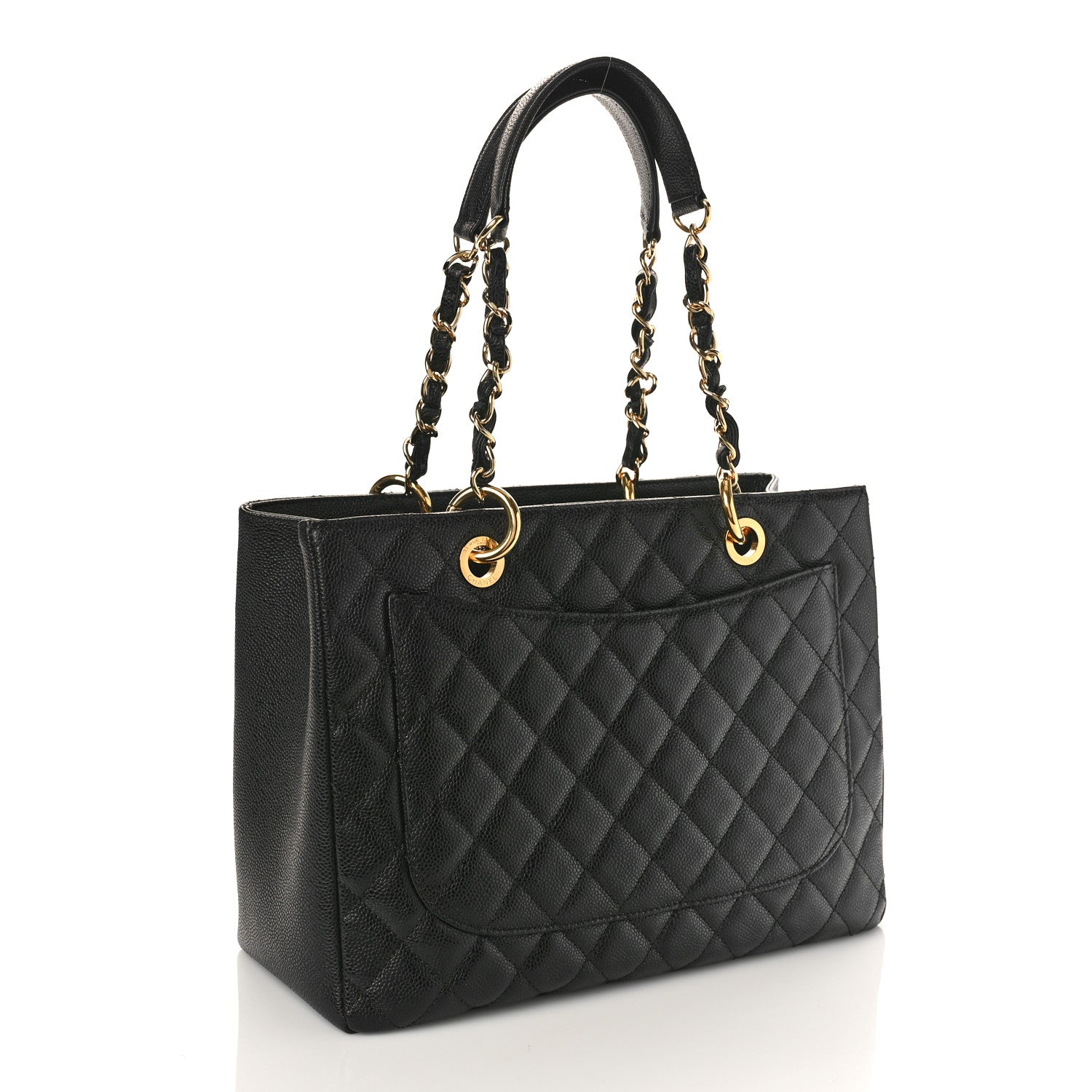 Chanel Caviar Quilted Grand Shopping Tote GST Black 2 of 8