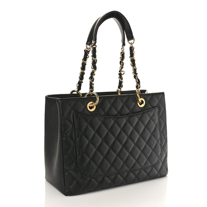 Chanel Caviar Quilted Grand Shopping Tote GST Black 2 of 8