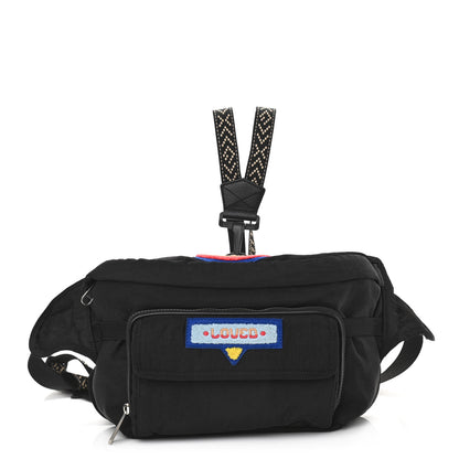 Gucci Nylon 80s Logo Patch Belt Bag Black 1 of 11