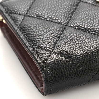 Chanel Caviar Quilted Zipped Key Holder Case Black 8 of 10