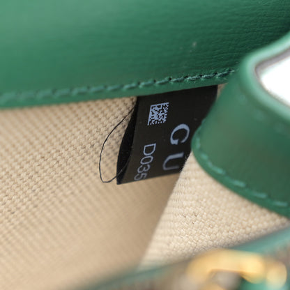 Gucci Azalea Calfskin Enamel Small Dionysus Shoulder Bag New Shamarock Emerald Off White 8 of 13